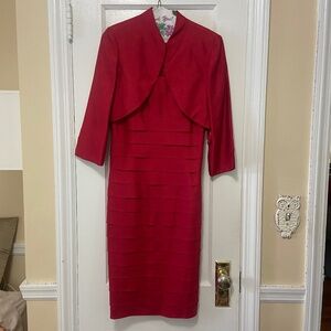 3/4 Sleeve Midi Jacket Dress